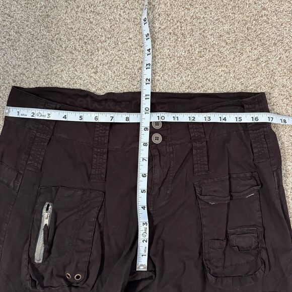 NEW Johnny Was Pete & Greta brown wide leg utility cargo pants size 6 - Picture 9 of 11